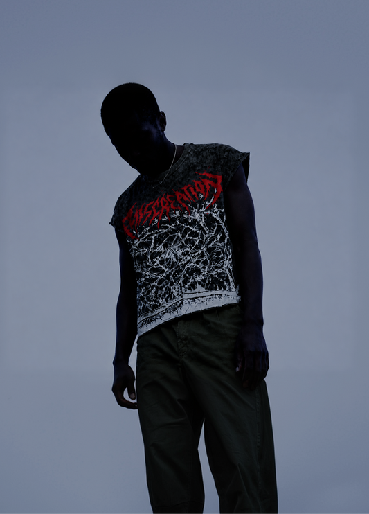 Oversize Sleevless- Red
