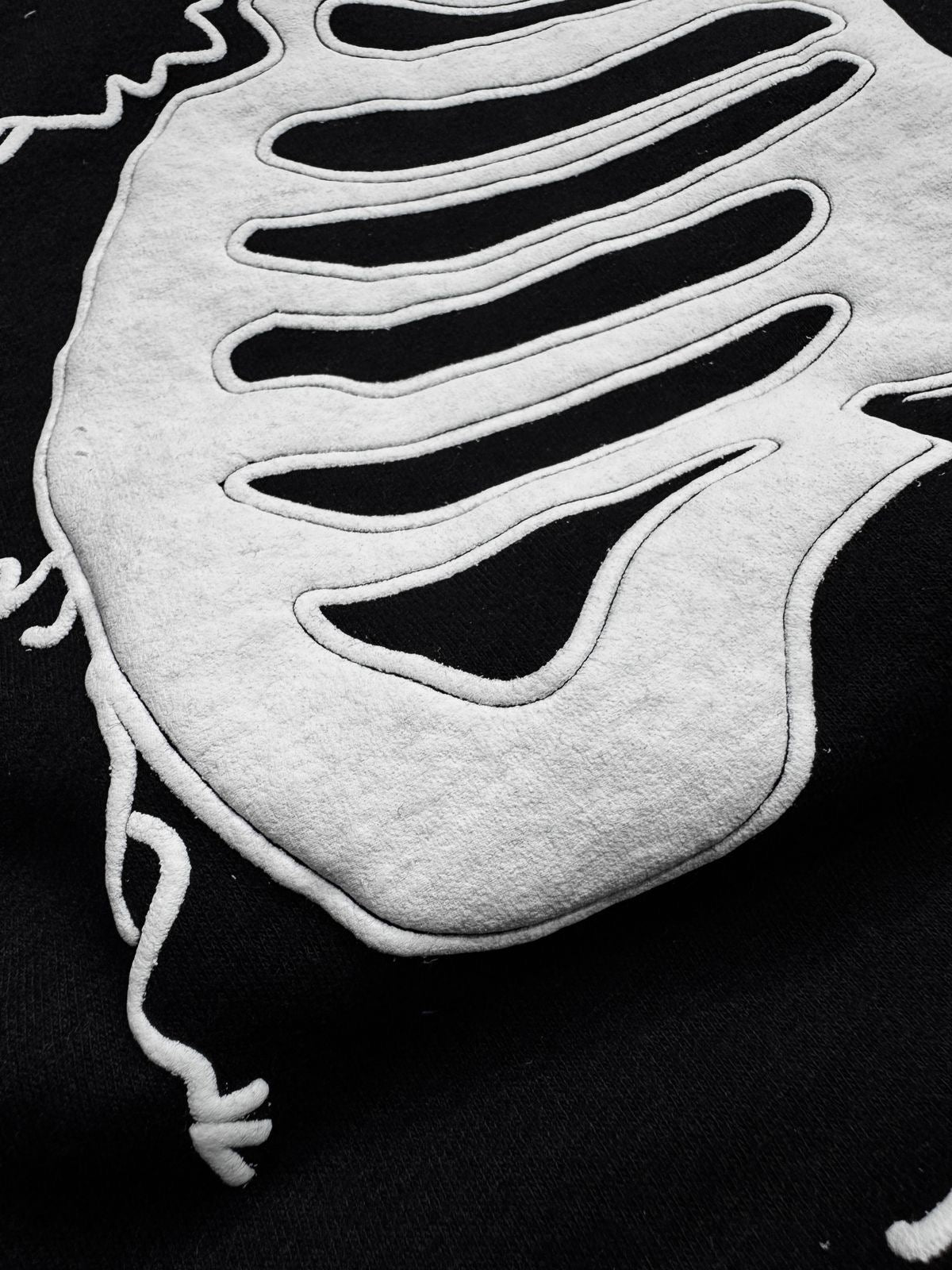 Hoodie- Black Rib