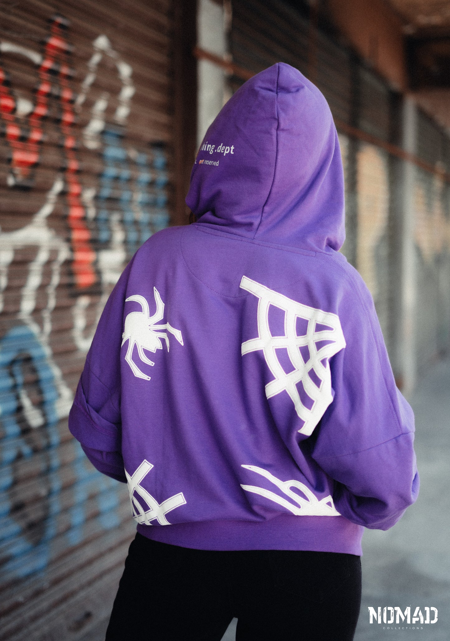 Hoodie- Purple Spider