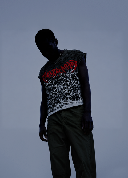 Oversize Sleevless-  Red