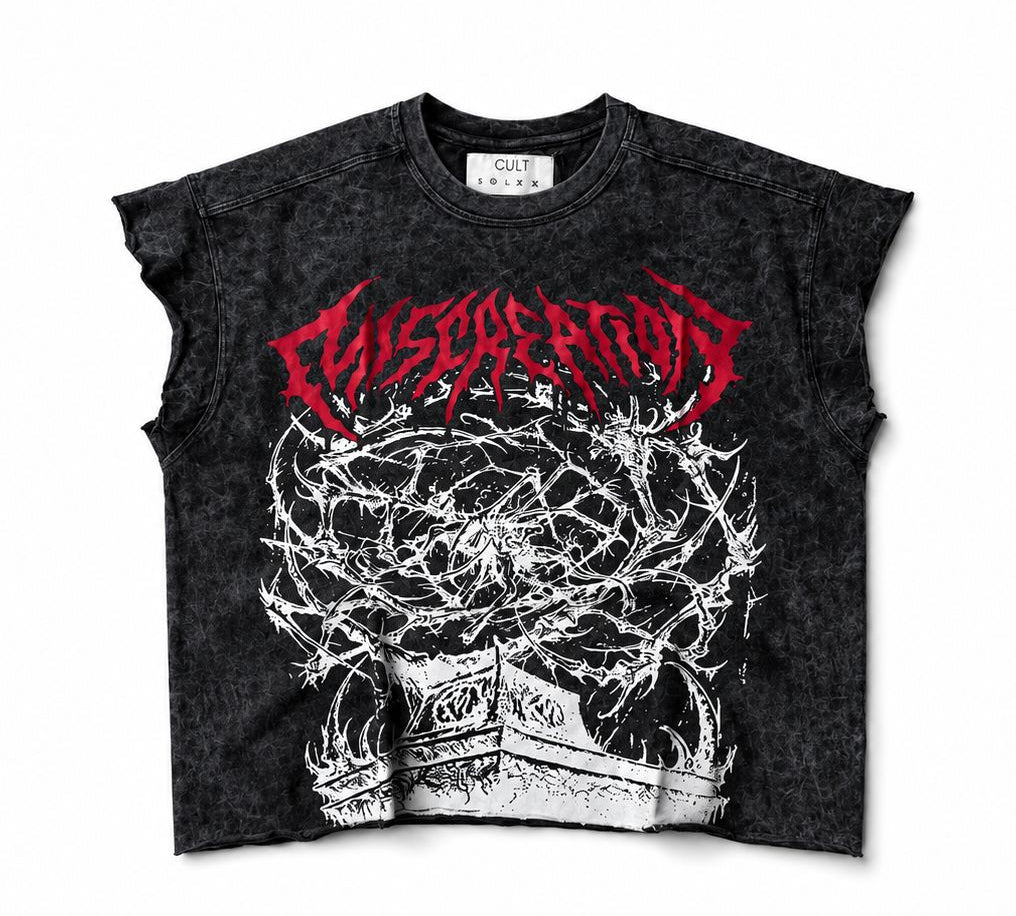 Oversize Sleevless-  Red